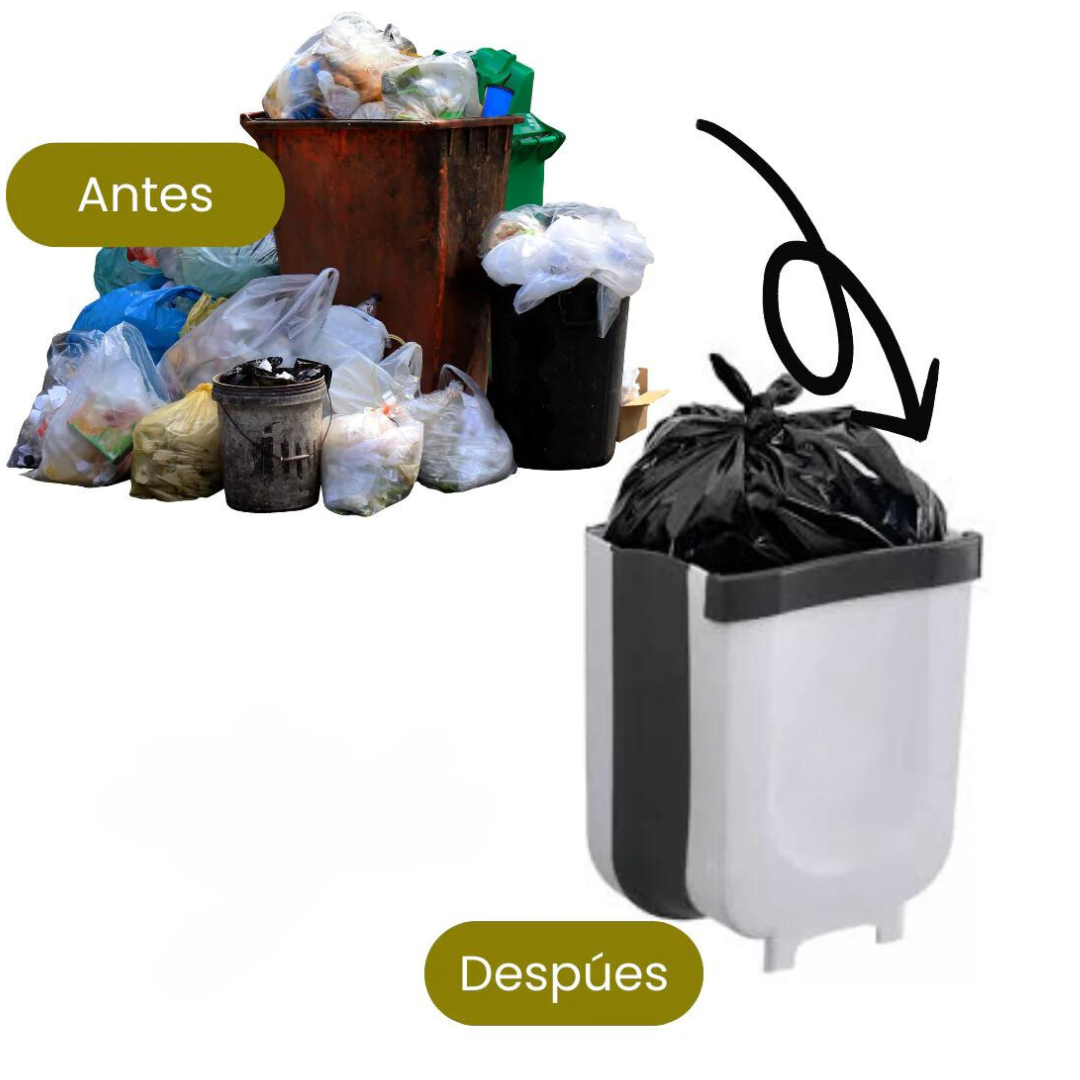 Cubo de basura plegable - EcoCubo (+100 bolsas)